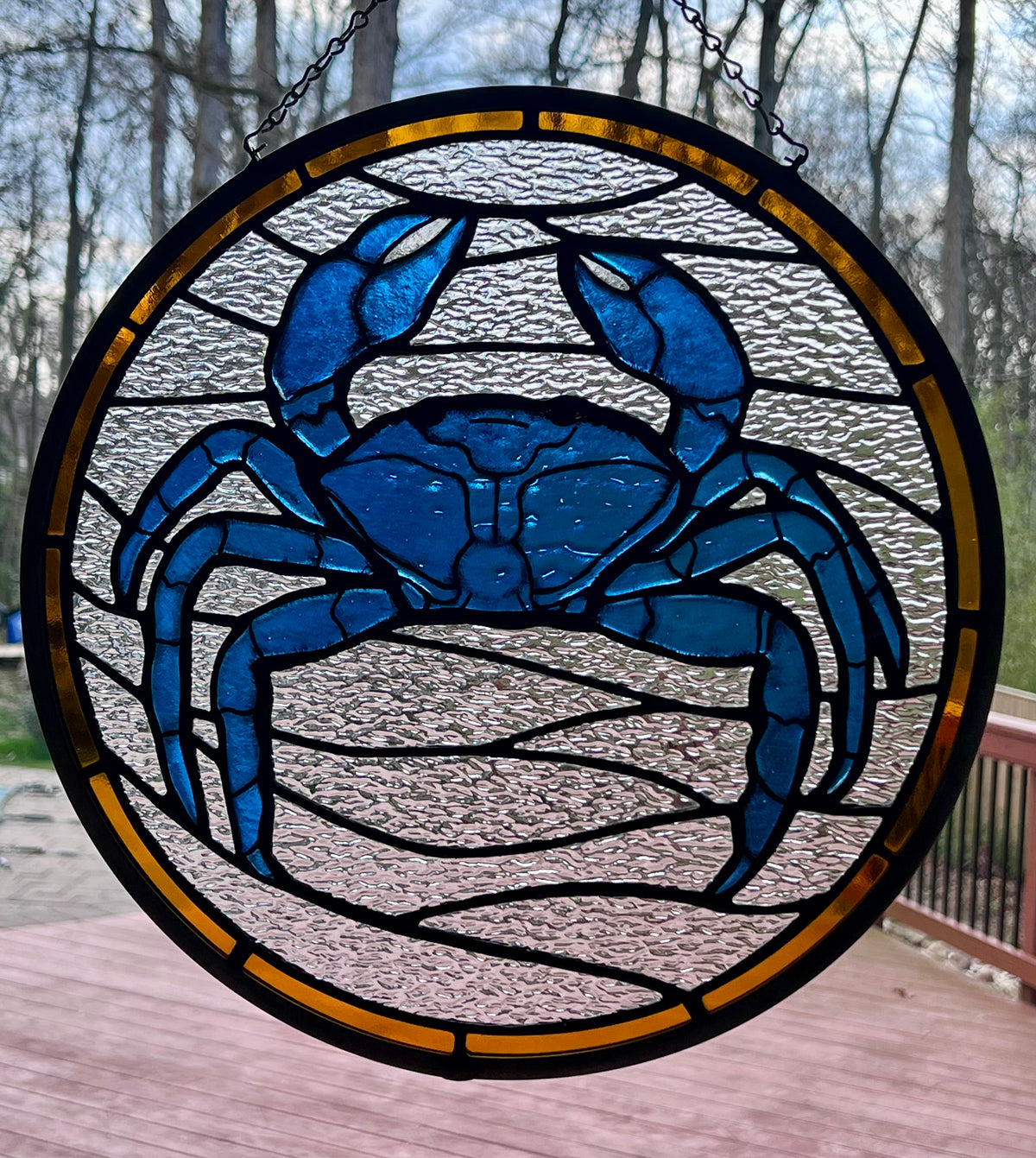 Crab Stained Glass