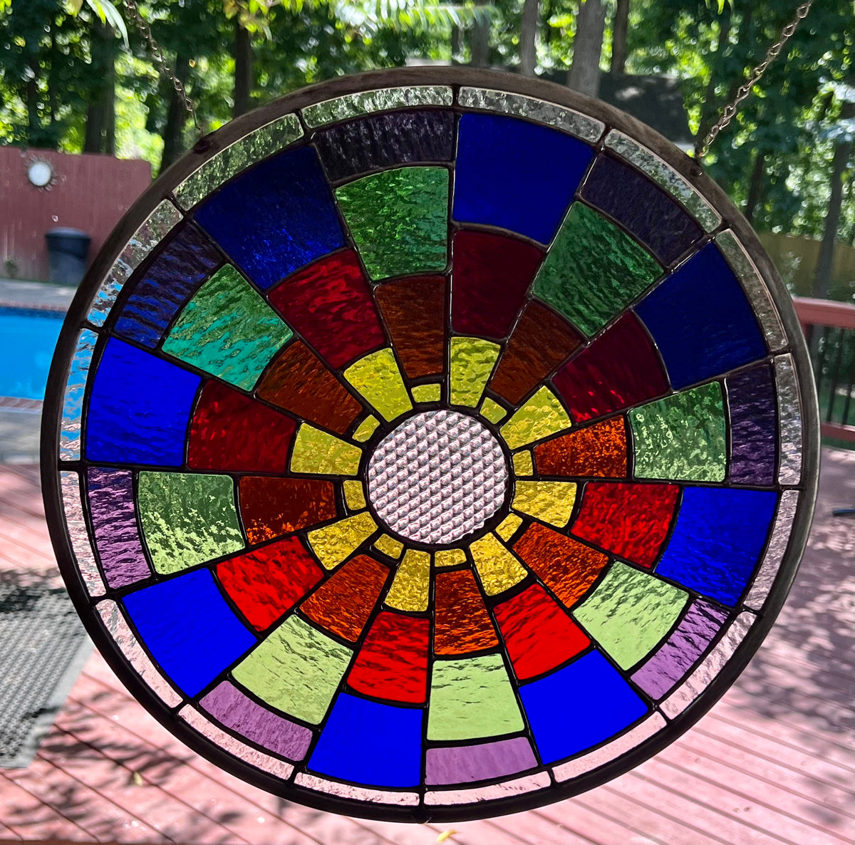 Color Wheel Glass Piece