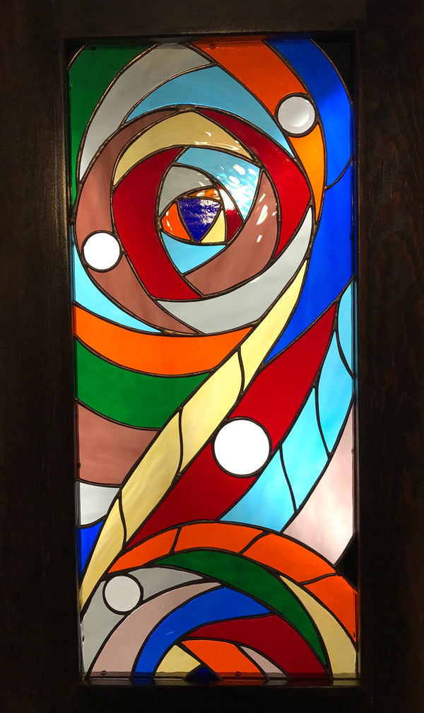 Artemis Stained Glass Door Stained Glass by Kib, LLC