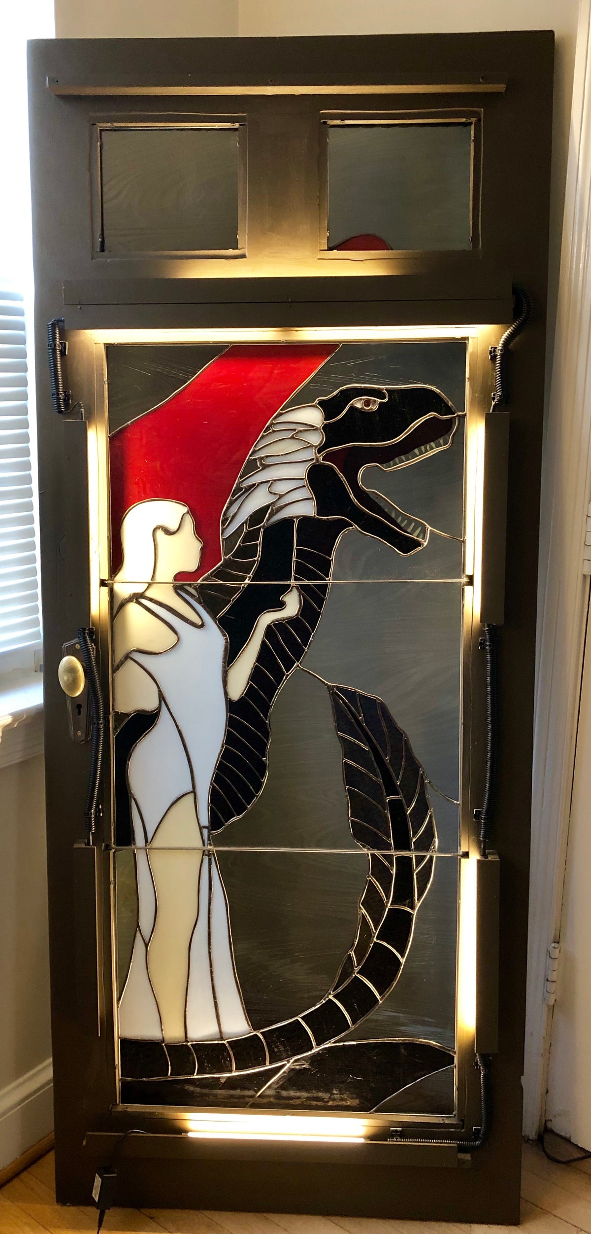 Mother of Dragons Stained Glass Door