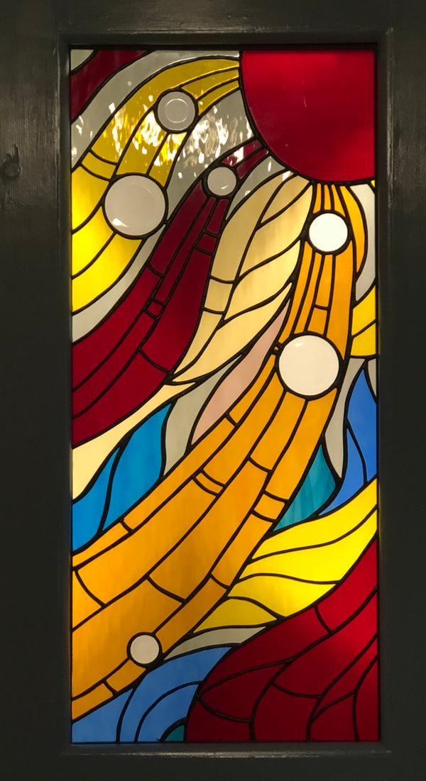 Spectacle of Light Stained Glass Door Stained Glass by Kib, LLC