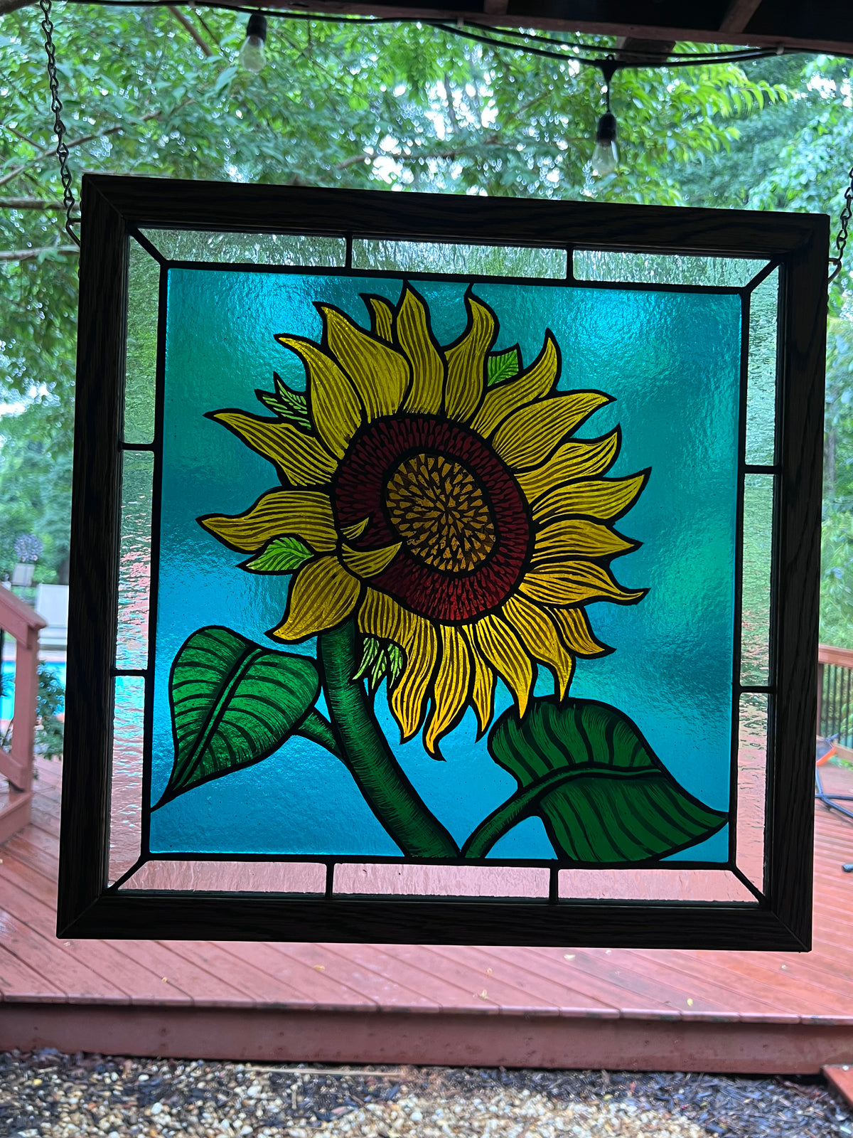 Sunflower Glass Piece