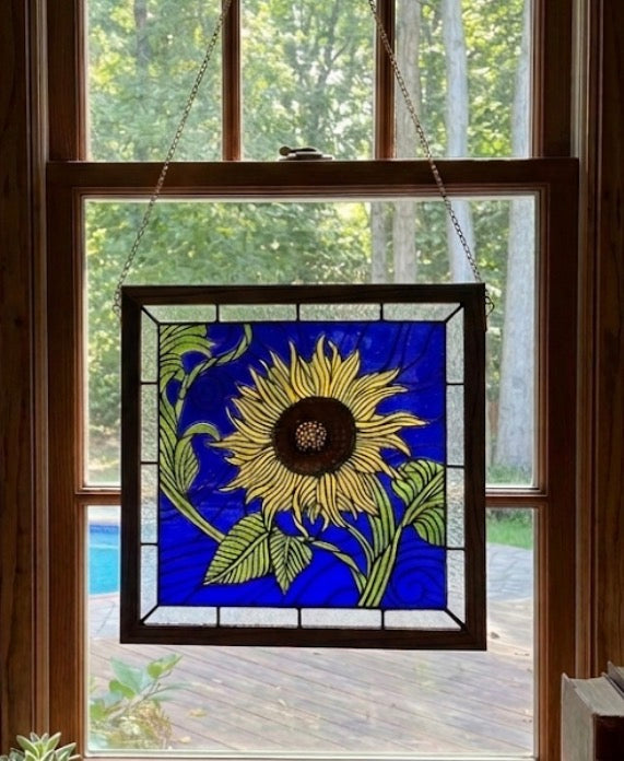Sunflower Glass Piece