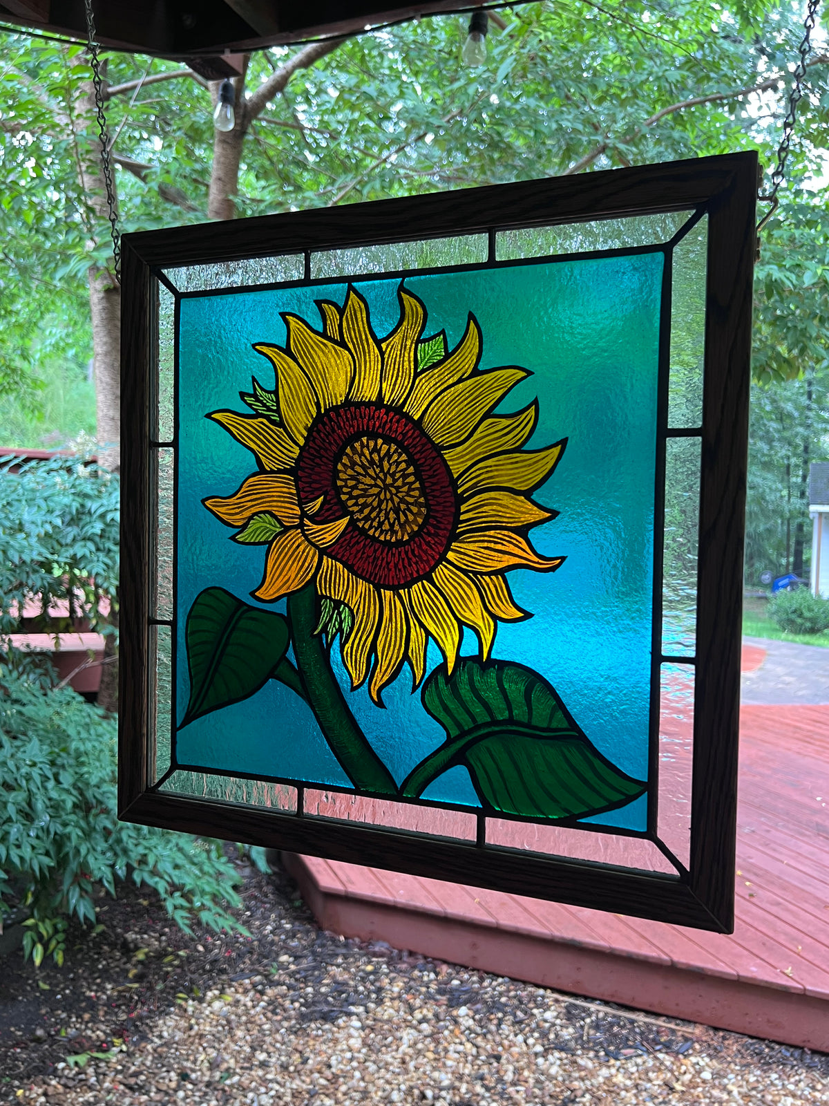 Sunflower Glass Piece
