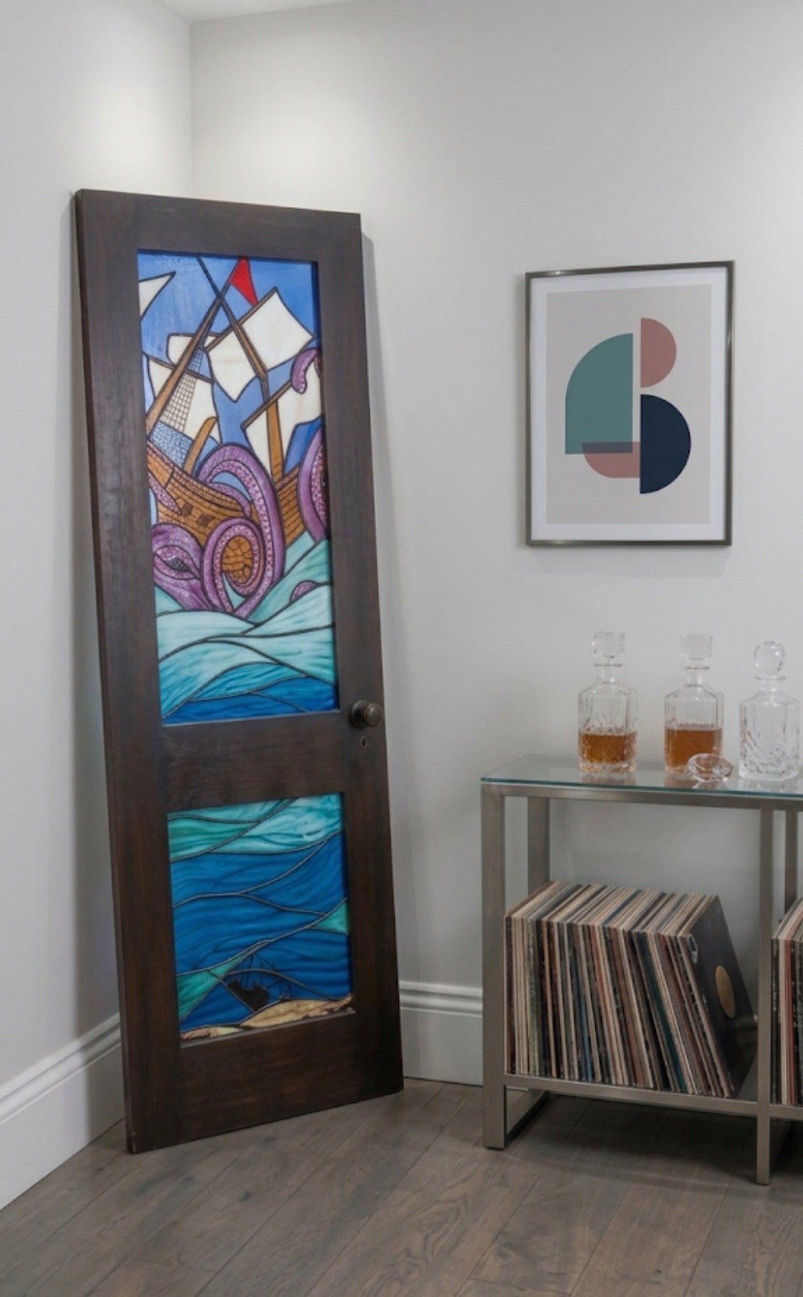 The Kraken Illuminated Art Door
