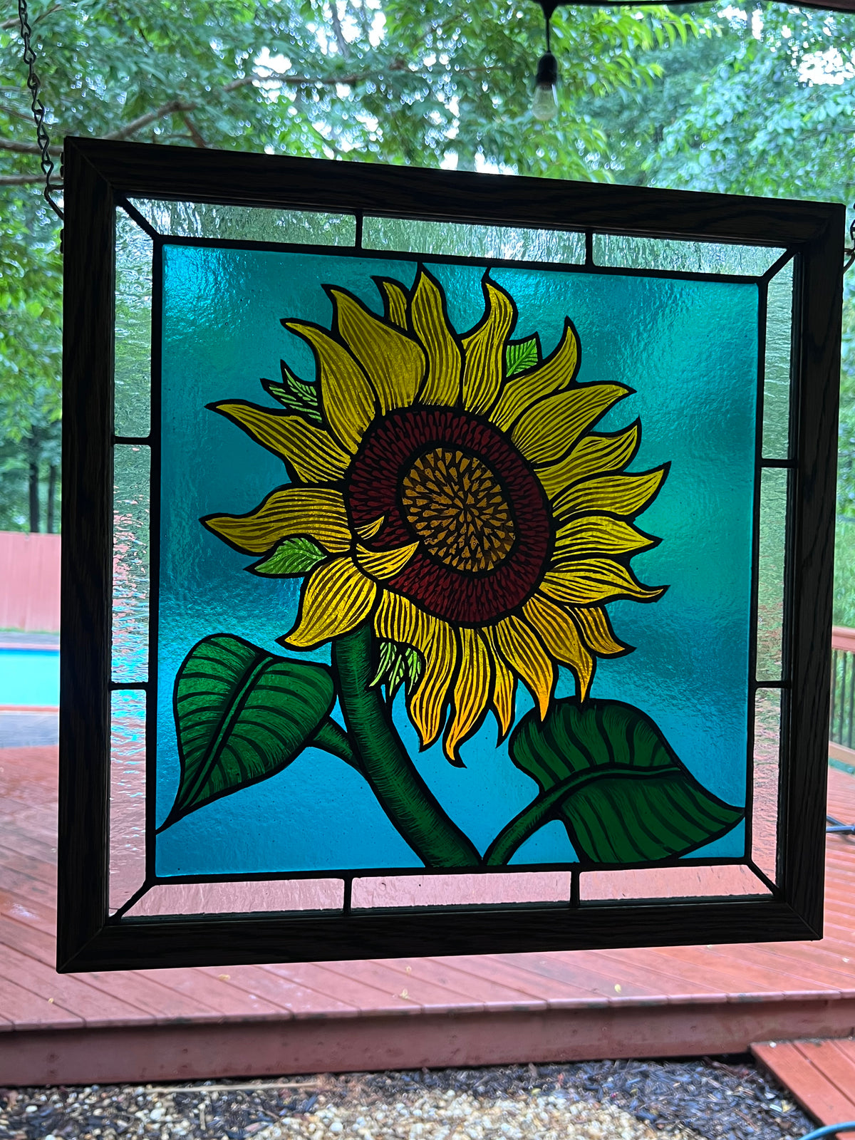 Sunflower Glass Piece
