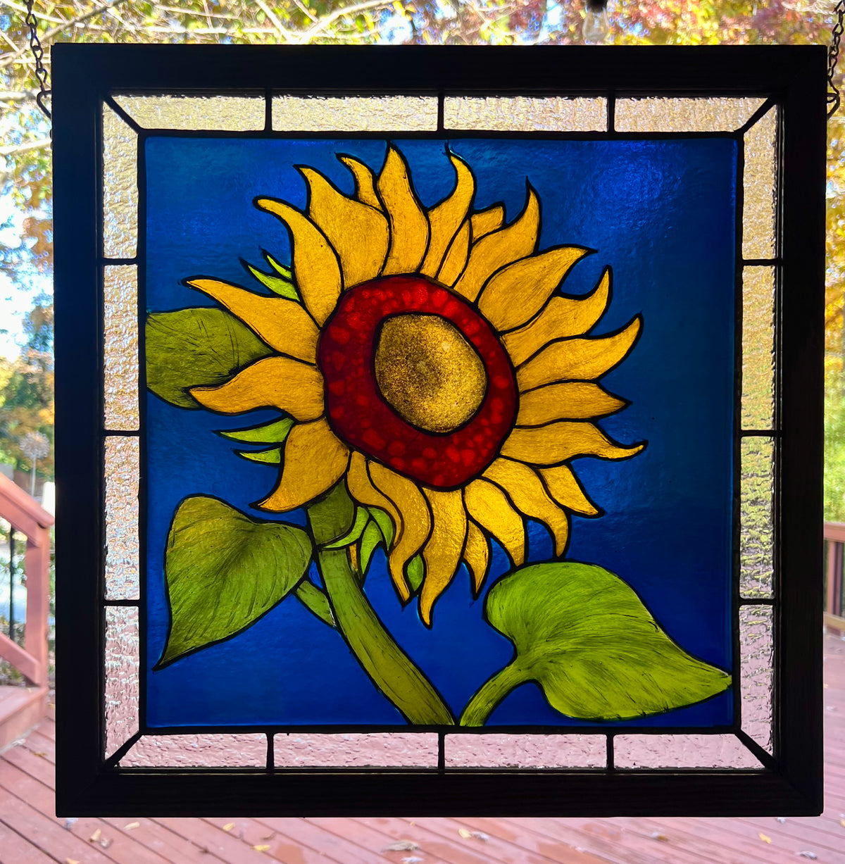 Sunflower Glass Piece