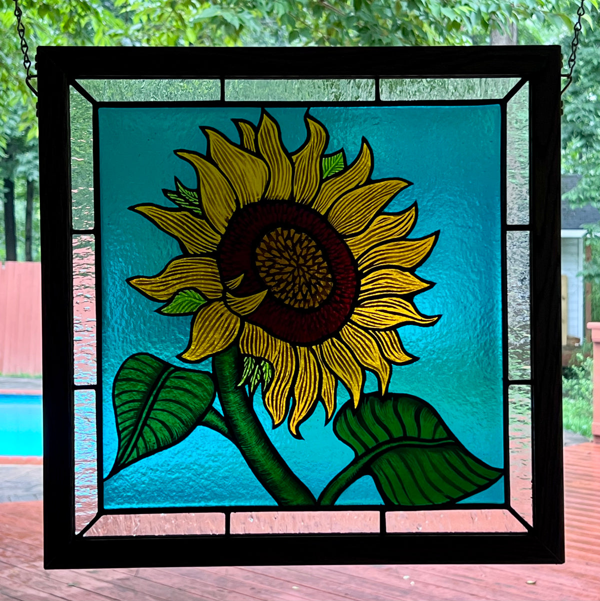 Sunflower Glass Piece