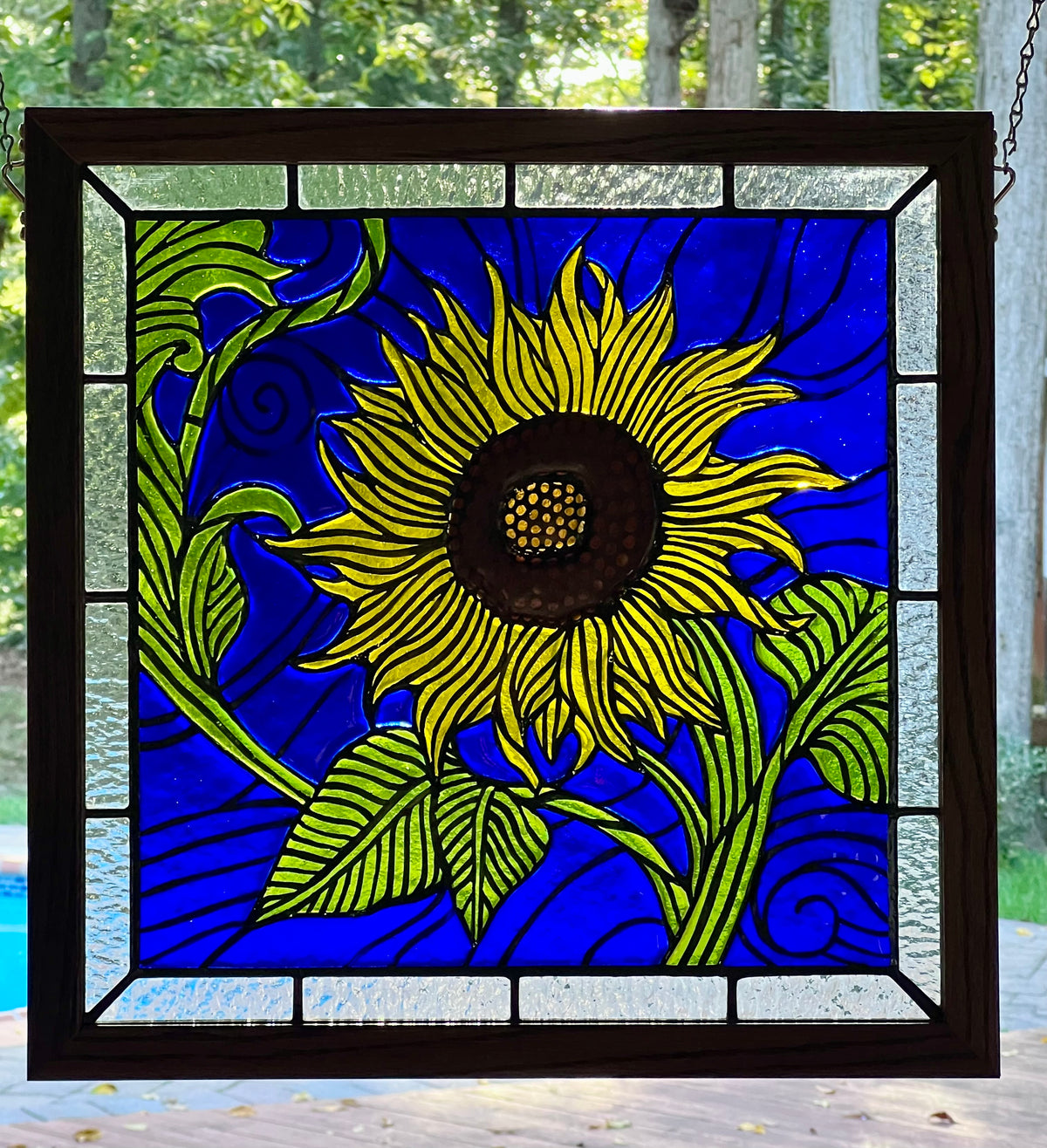 Sunflower Glass Piece