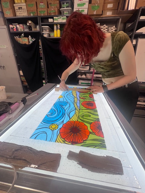 Stained Glass Class: Intermediate Glass Artists / Beginners Welcome: 6 Wednesdays (Feb 18th-Mar 25th)