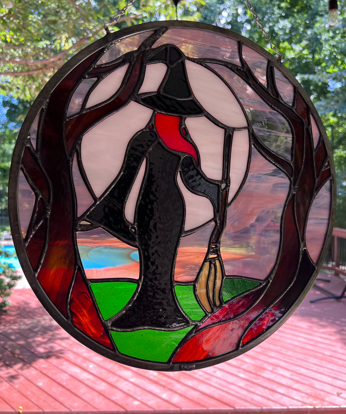 Witch Stained Glass-Round