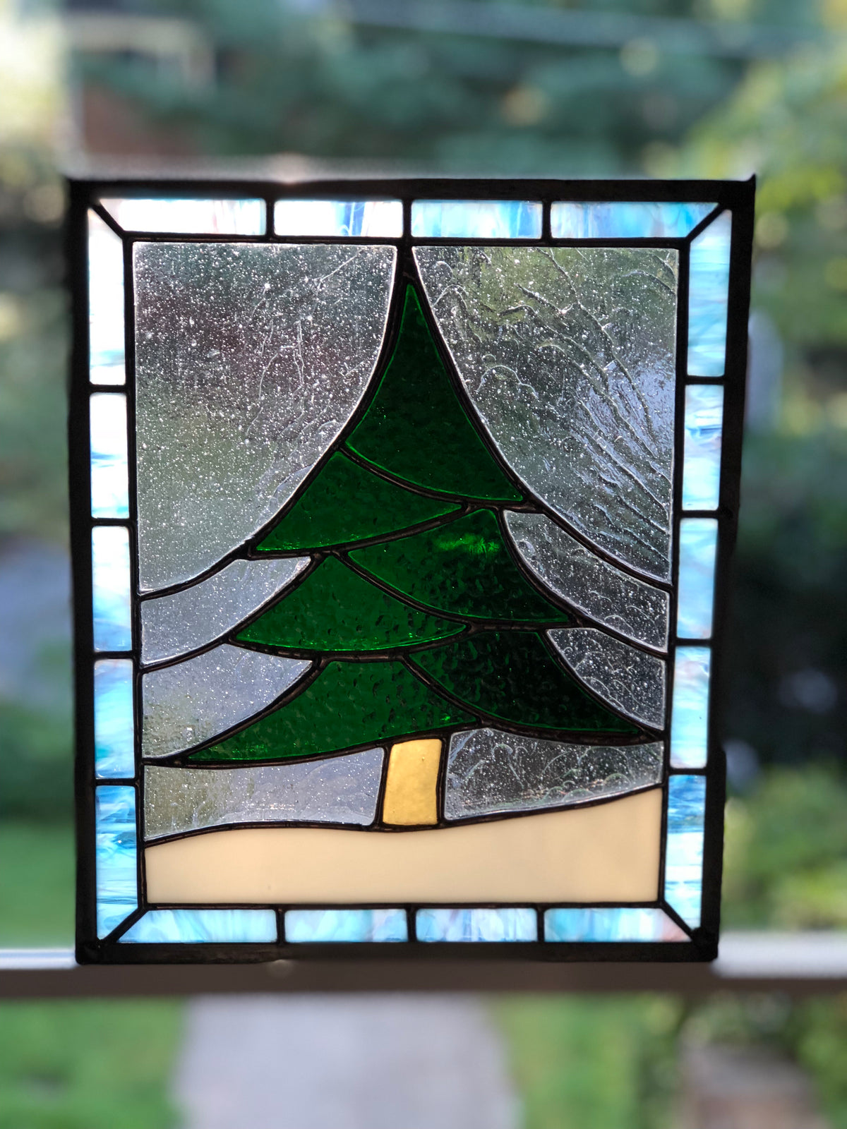 Little Christmas Tree Stained Glass