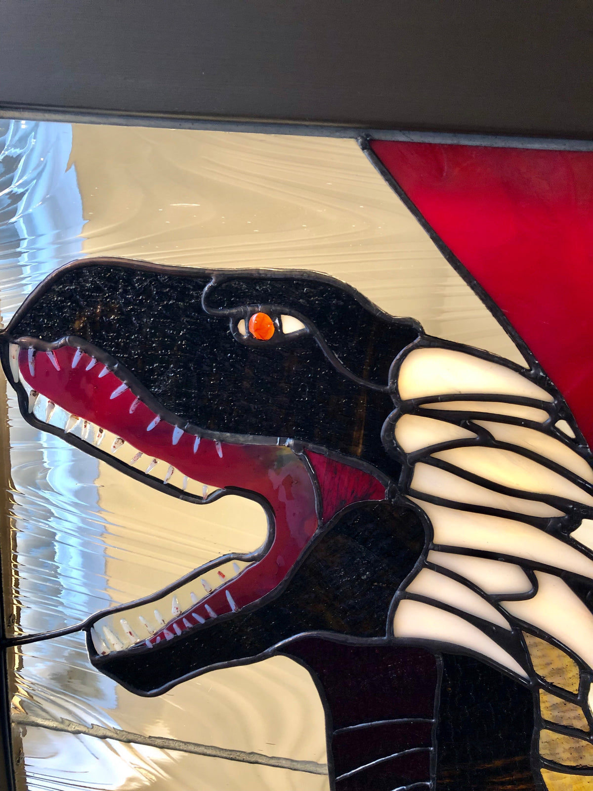 Mother of Dragons Stained Glass Door