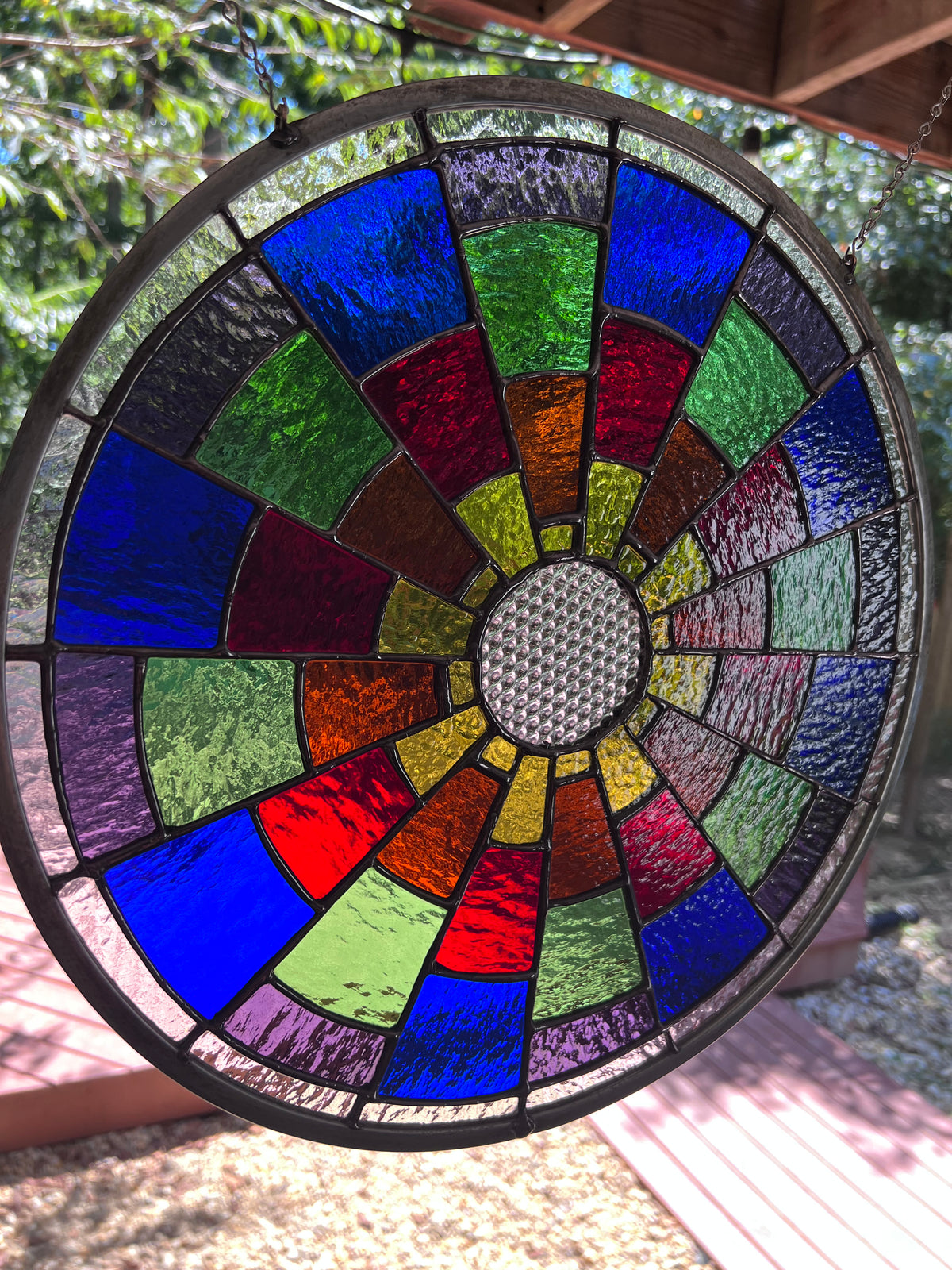 Color Wheel Glass Piece